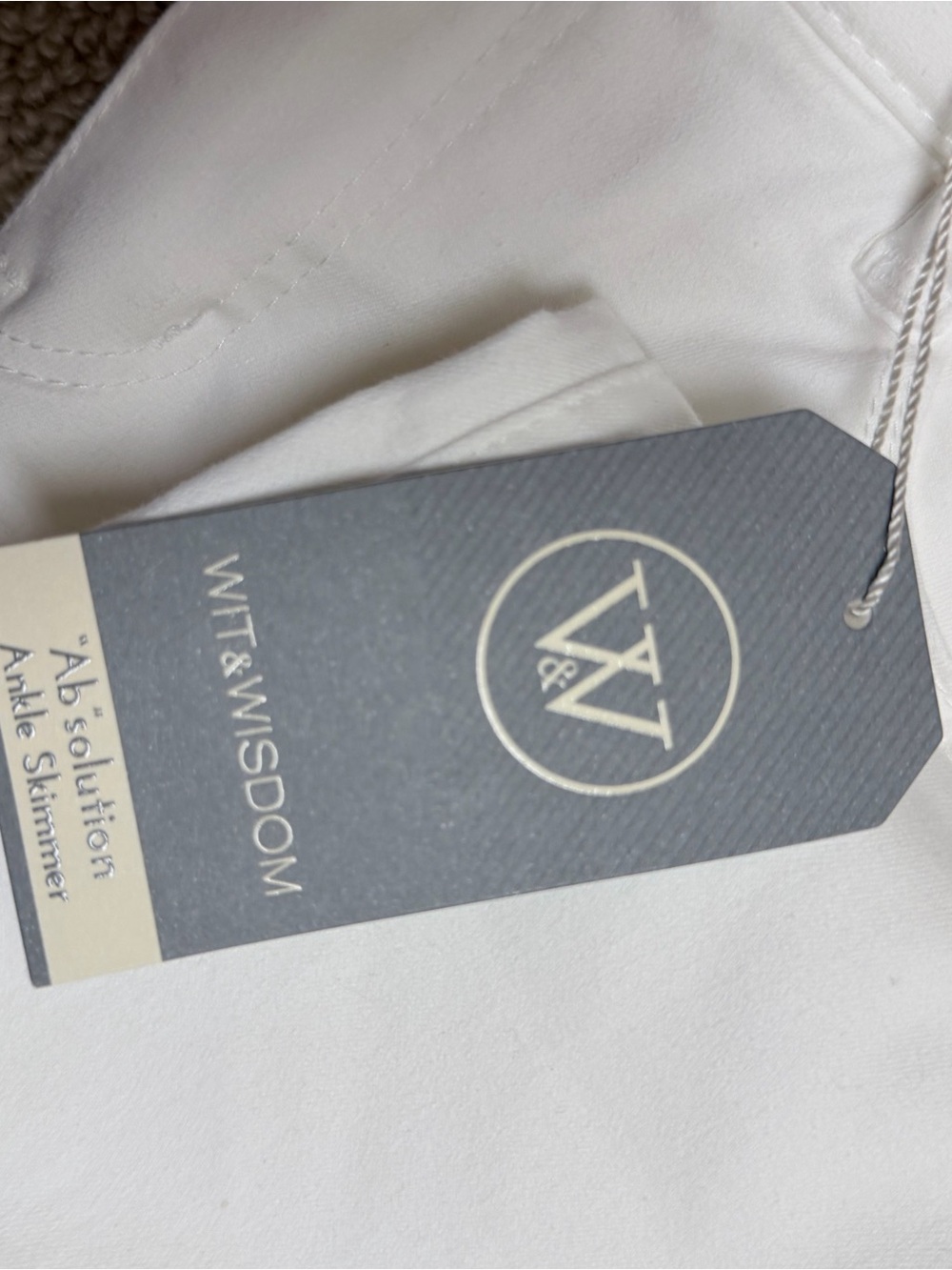 Wit & Wisdom White Ankle Skimmer Pants
